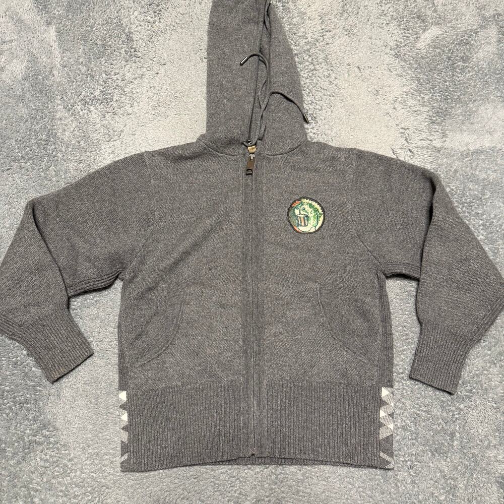 Burberry Hoodie Sweatshirt Sweater Womens Medium Wool Cashmere Designer